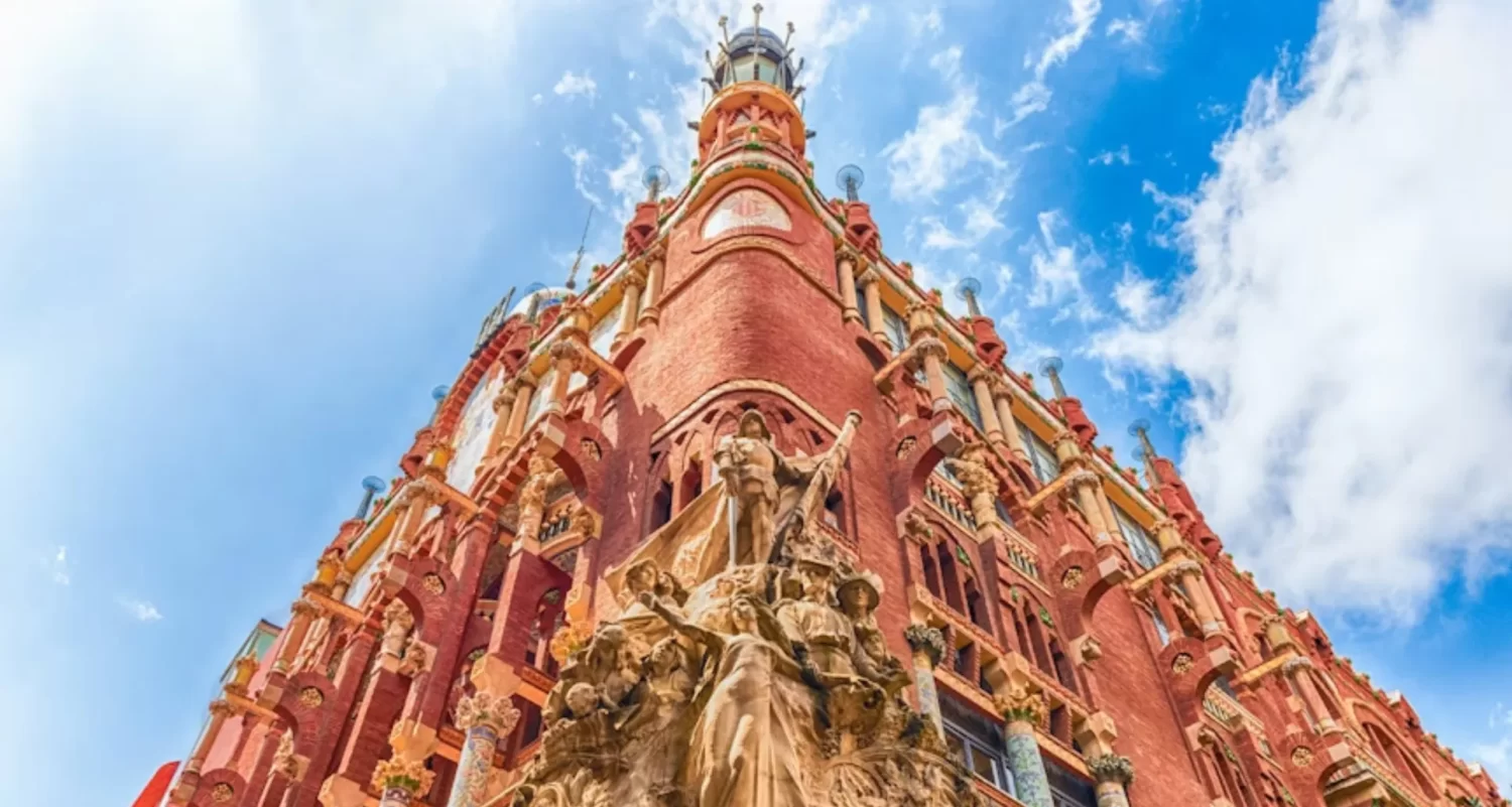 Suelo hidráulico restaurado en el Palau de la Música Catalana