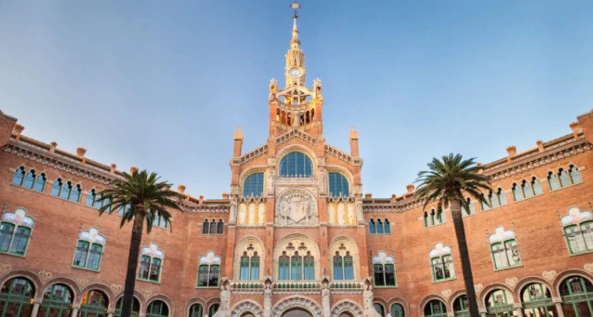 Suelo hidráulico restaurado en el Hospital de Sant Pau