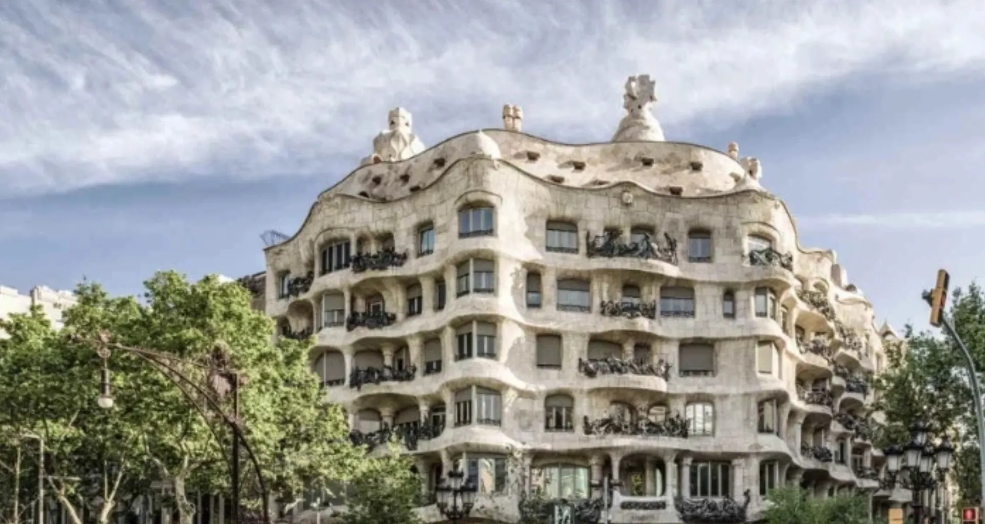 Suelo hidráulico reproducido en La Pedrera - Casa Milà