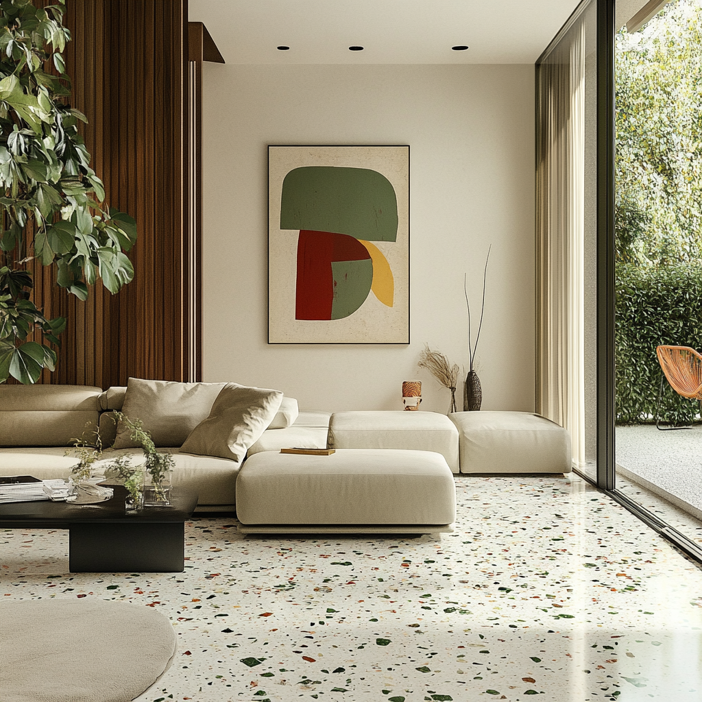 Baldosa Terrazo White 01 – Image 4