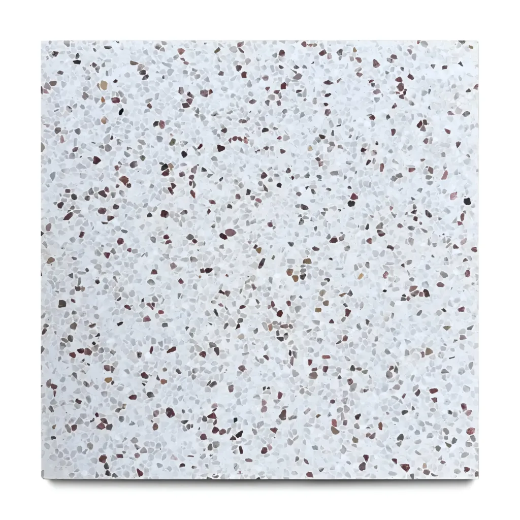 Terrazzo Pepper Mix, carreau de terrazzo de 60x60 cm à granulat apparent