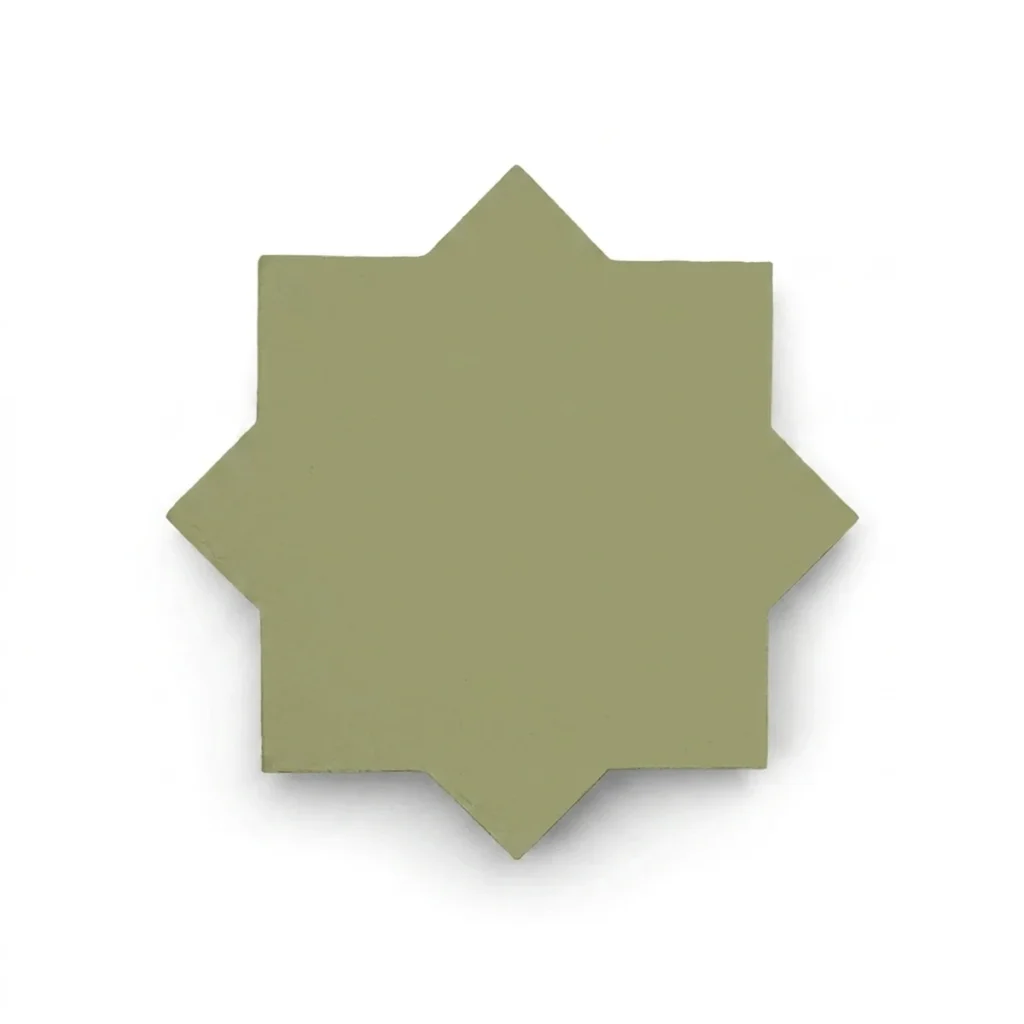 Carreau de ciment R Étoile et Croix