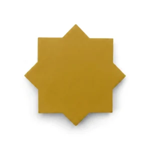 Cement tile, star and cross