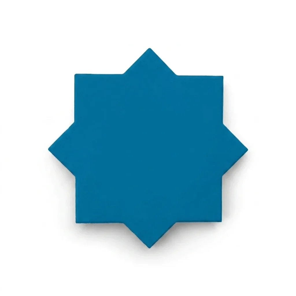 Carreau de ciment et étoile et croix