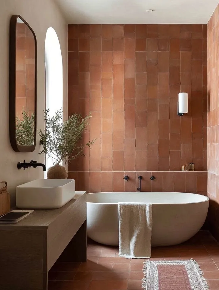 Bañera y mueble de baño