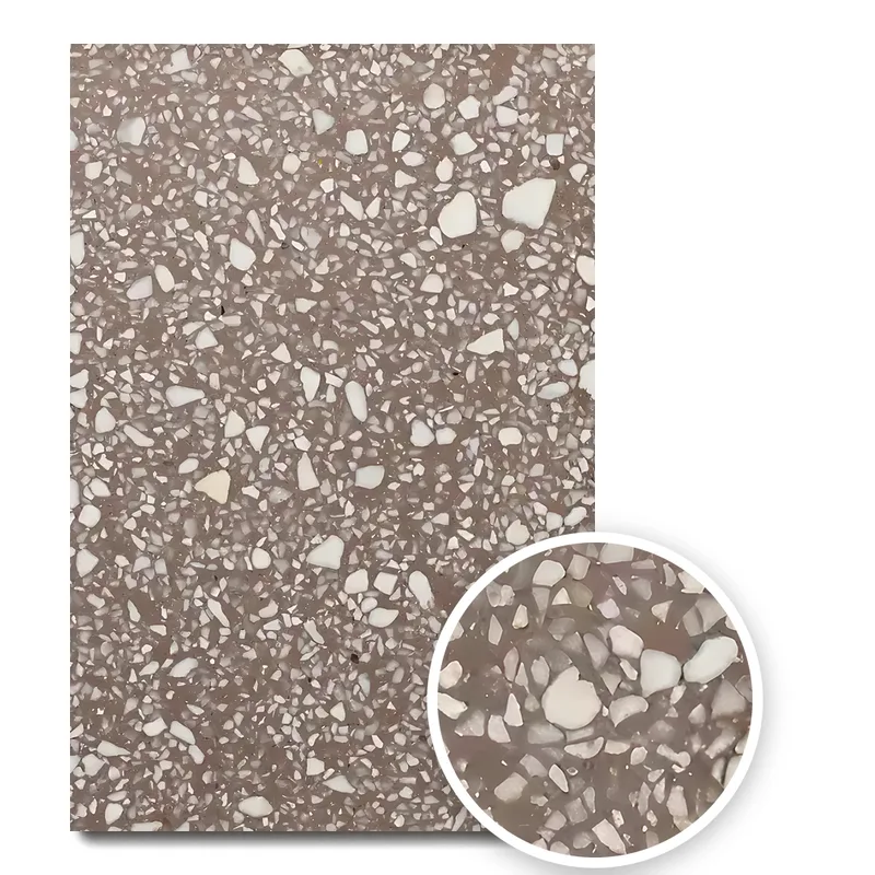 Textura terrazzo mix Chocolate