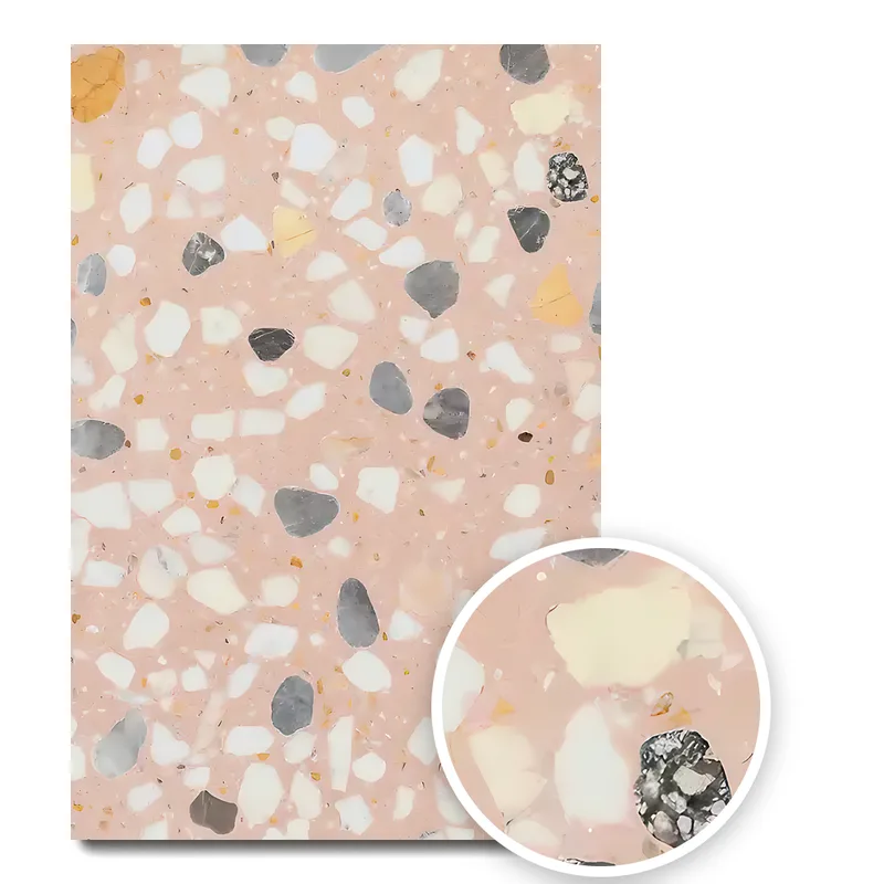 Textura terrazzo mix Coral