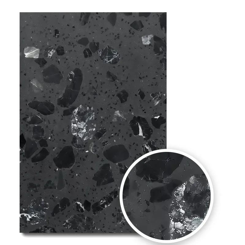 Textura terrazzo mix Nero