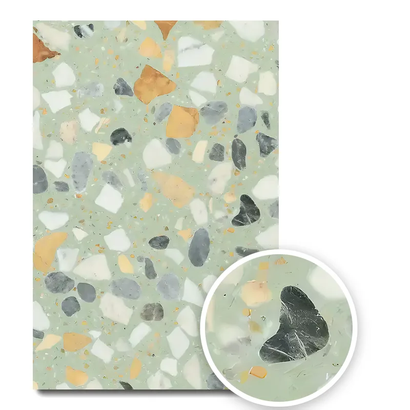 Textura terrazzo mix Pistachio