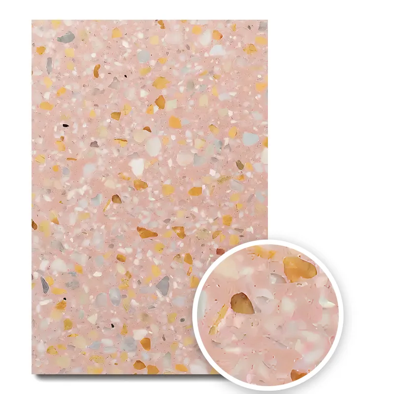 Textura terrazzo mix Rose