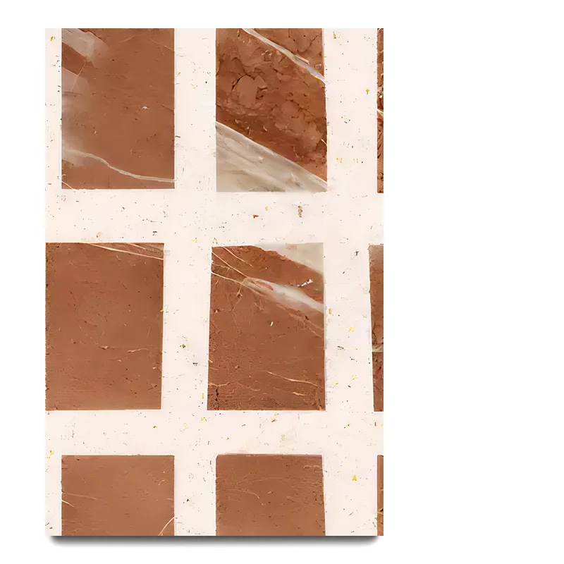 Textura terrazzo stone Scarpa Rosso