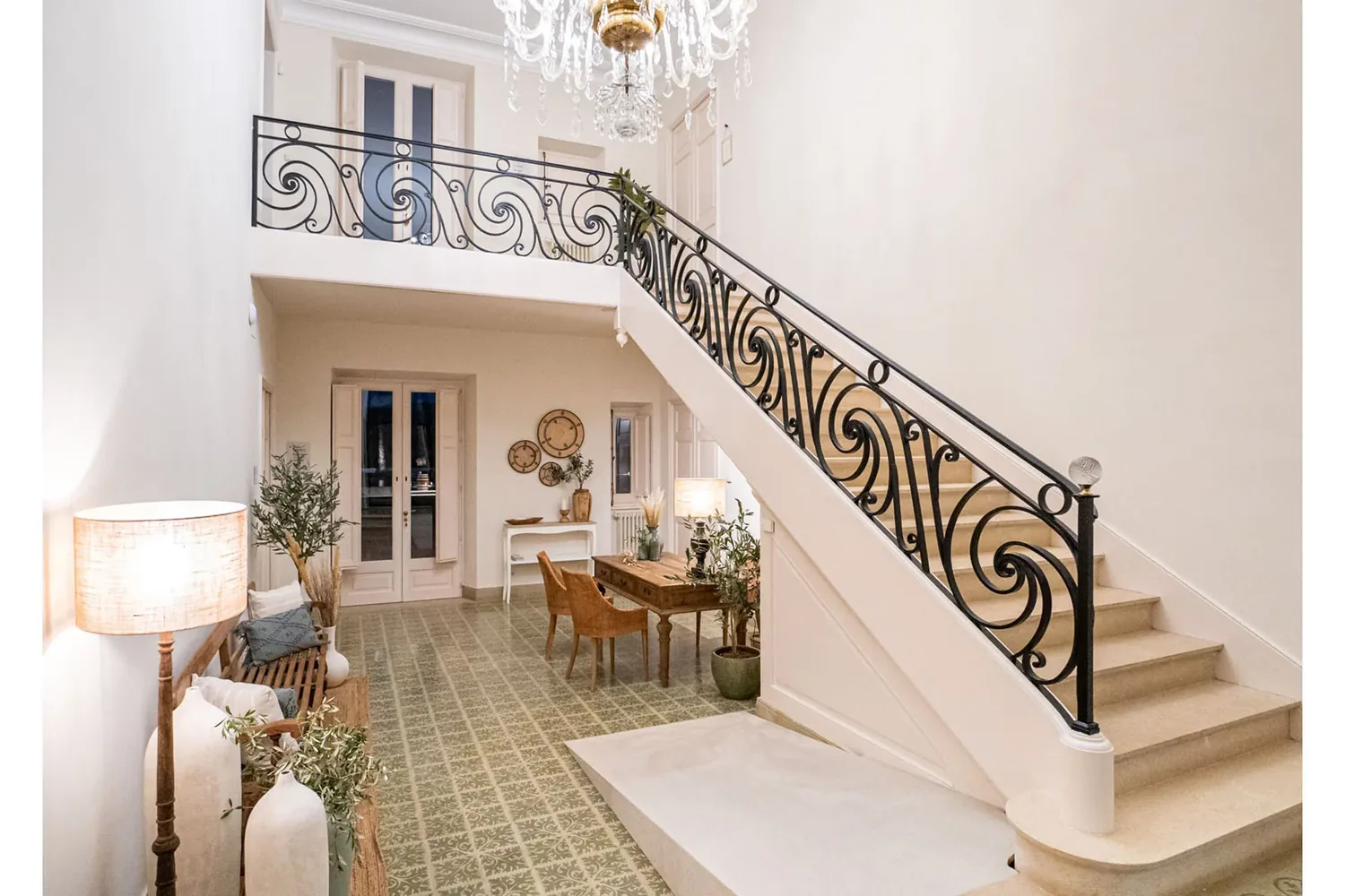 hotel Font de la Canya con suelo hidráulico de Mosaics Torra
